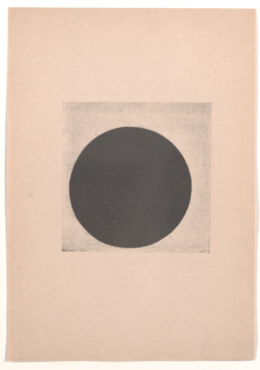 Czarny okrąg za „Od kubizmu i futuryzmu do suprematyzmu: nowy realizm w malarstwie” autorstwa Kazimir Severinovich Malevich