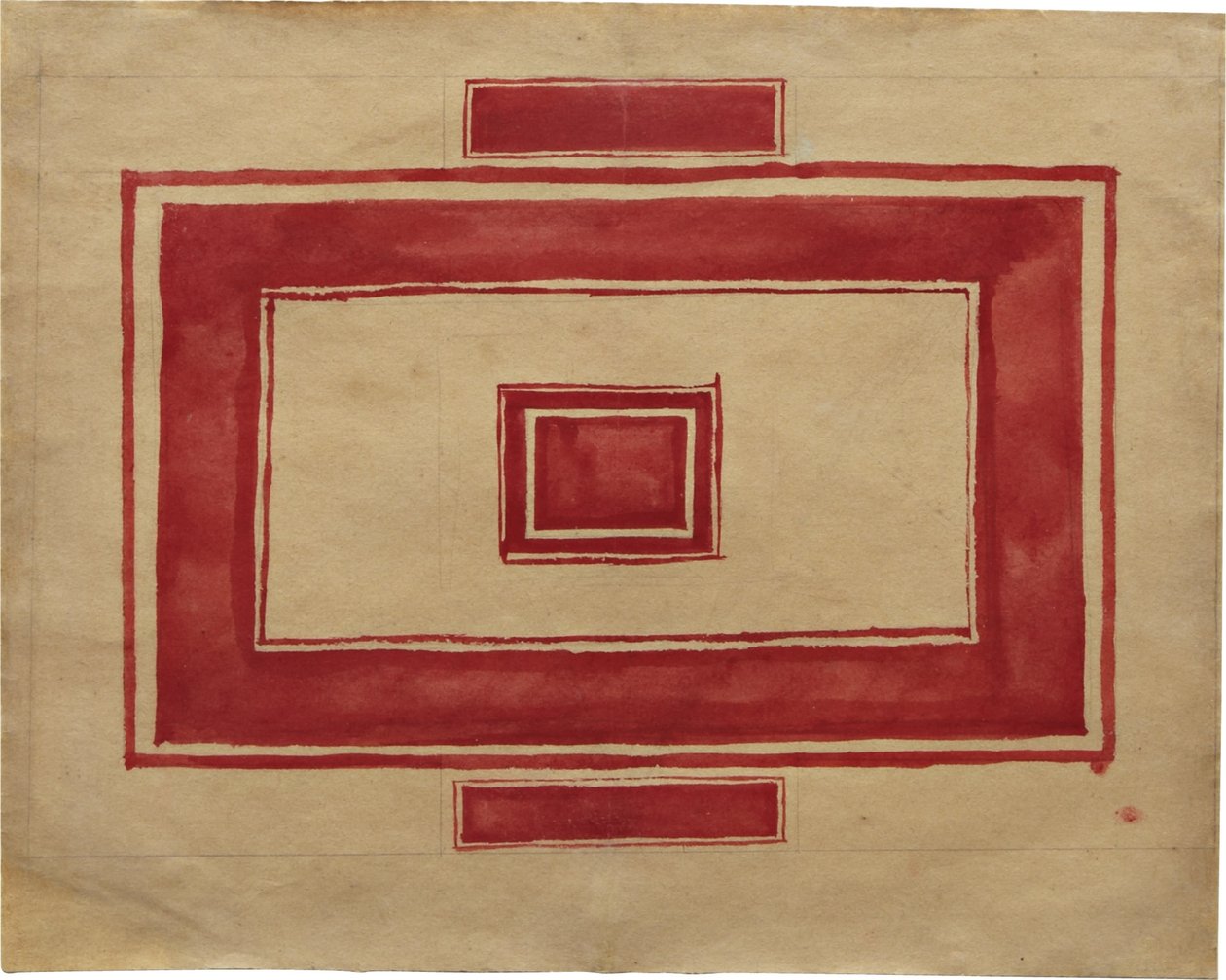 Plan sufitu dla Teatru Czerwonego, Leningrad autorstwa Kazimir Severinovich Malevich