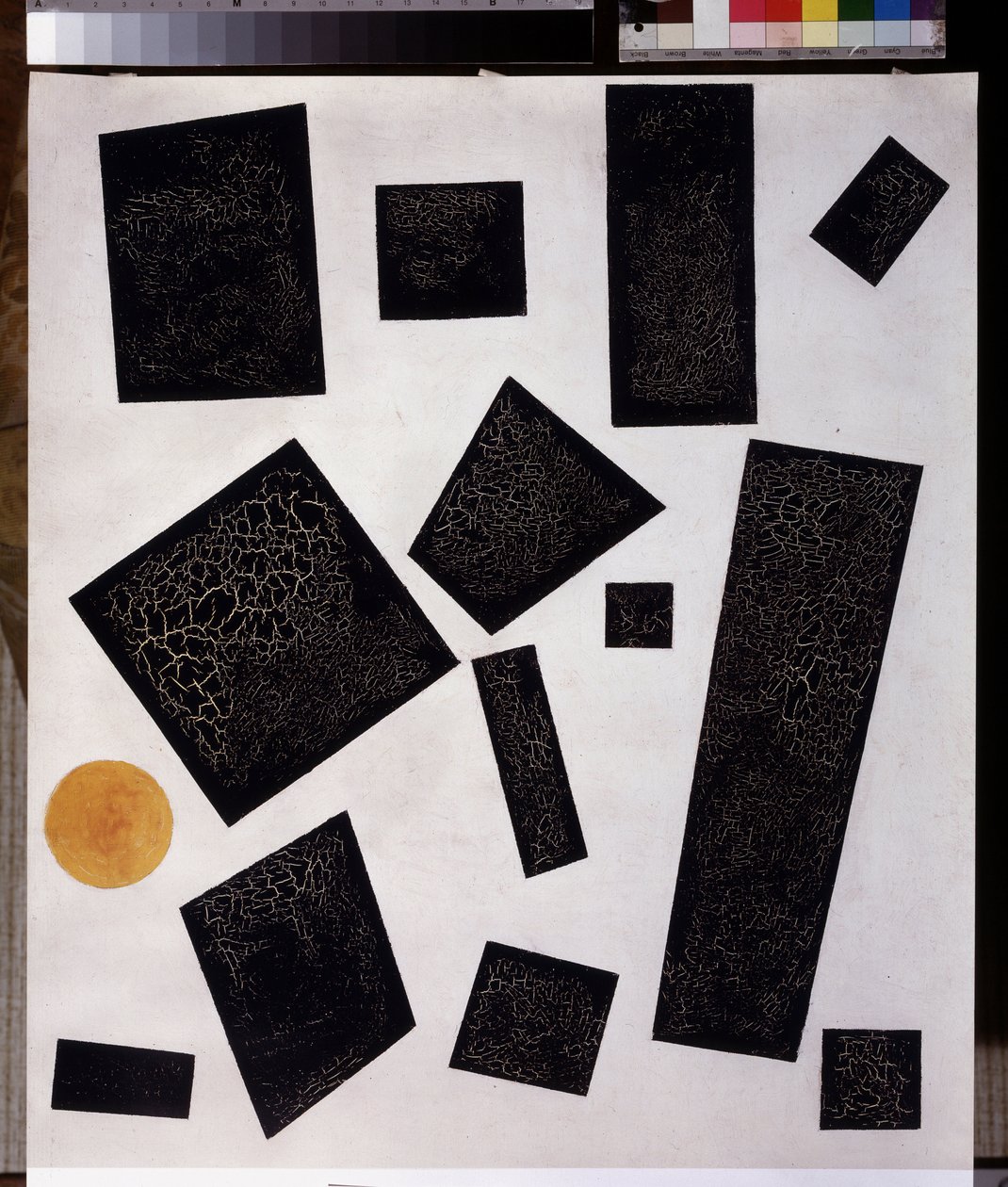 Kompozycja suprematyzmu. 1915 (olej na płótnie) autorstwa Kazimir Severinovich Malevich