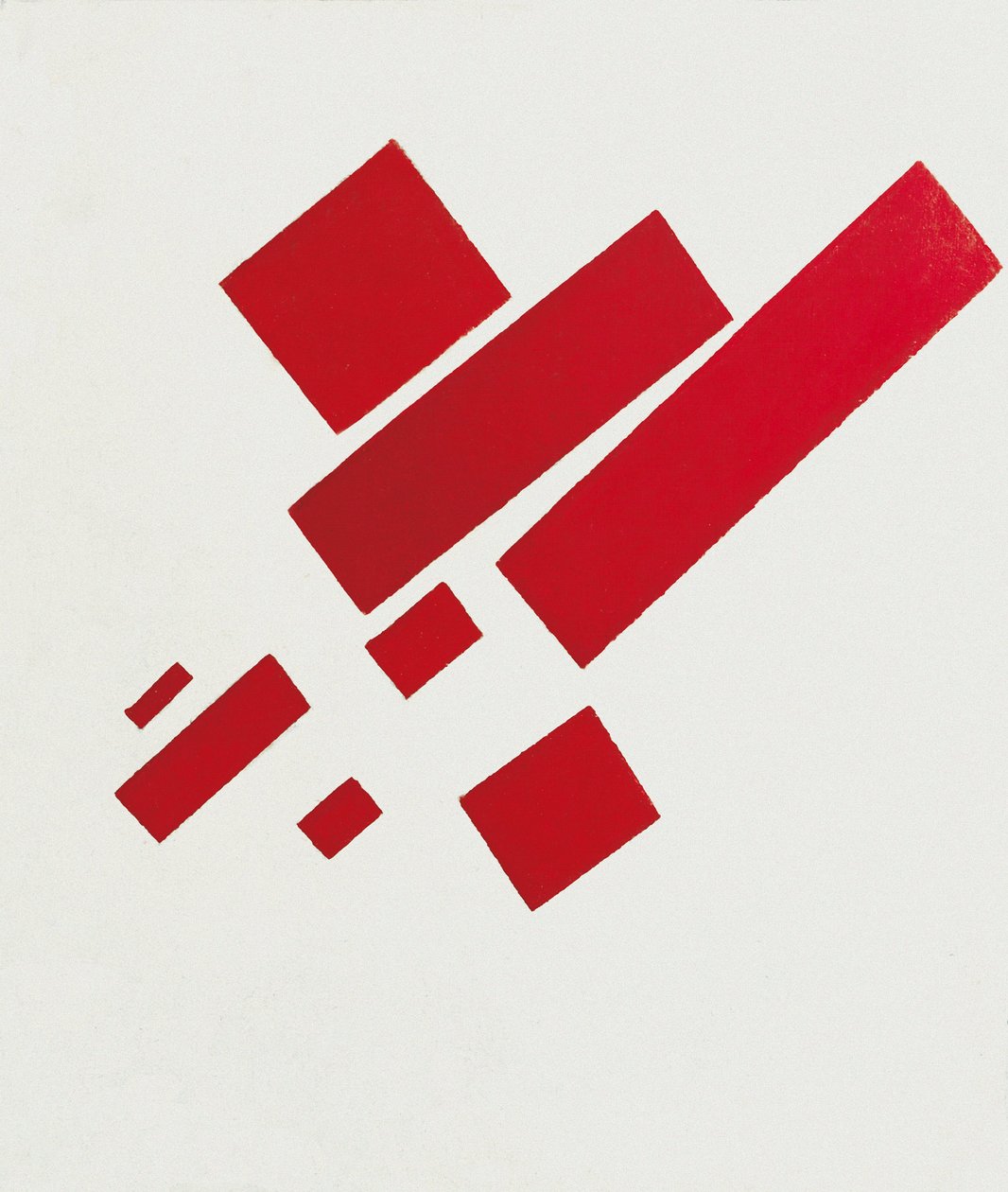 Osiem czerwonych prostokątów. Obraz Kazimierza Severinovicha Malewicza (Malevich, Malevic) (1878-1935) autorstwa Kazimir Severinovich Malevich