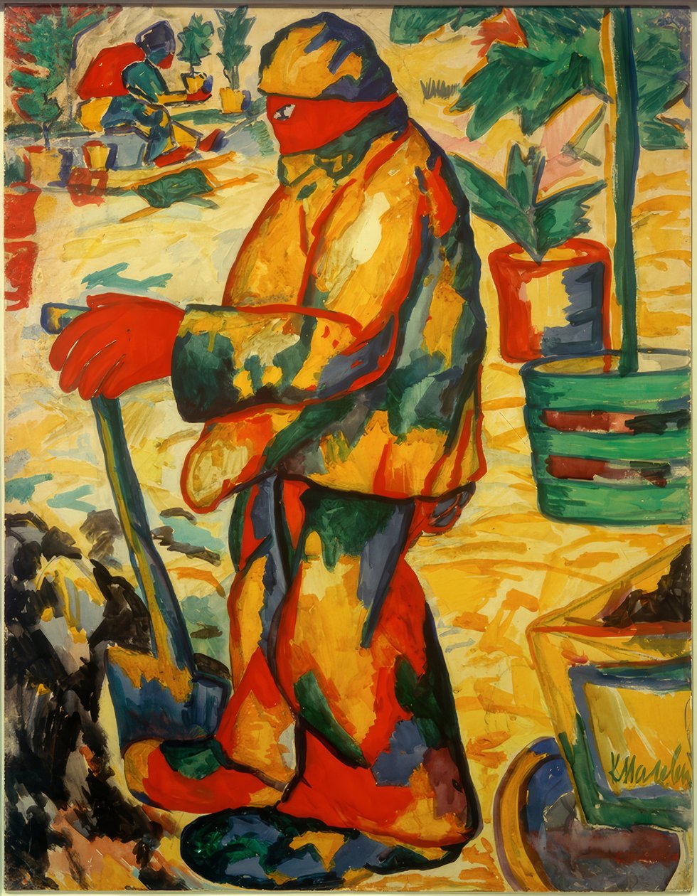 ogrodnik autorstwa Kazimir Severinovich Malevich