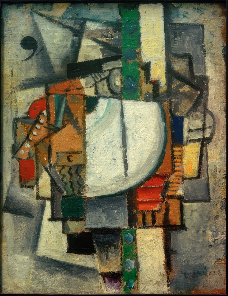 Kompozycja z fortepianem autorstwa Kazimir Severinovich Malevich