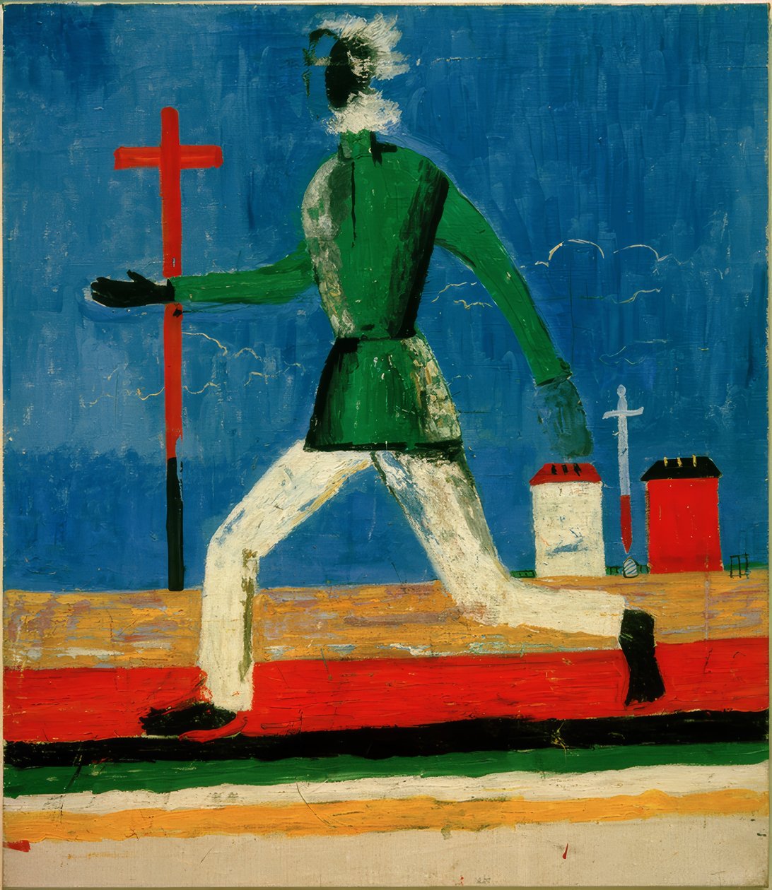 Biegnący mężczyzna autorstwa Kazimir Severinovich Malevich