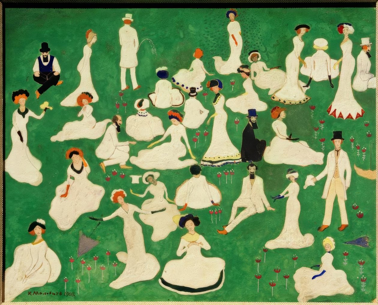 Rast (firma z cylindrami) autorstwa Kazimir Severinovich Malevich