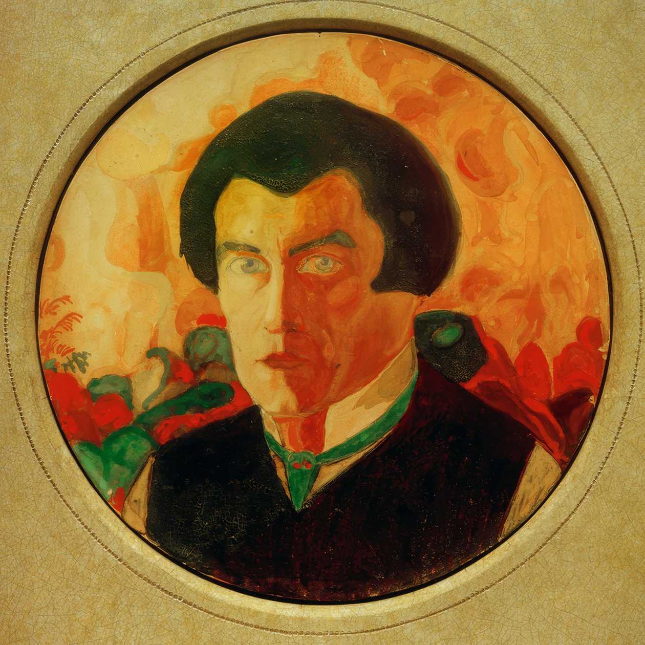 Autoportret, 1909-1910 autorstwa Kazimir Severinovich Malevich