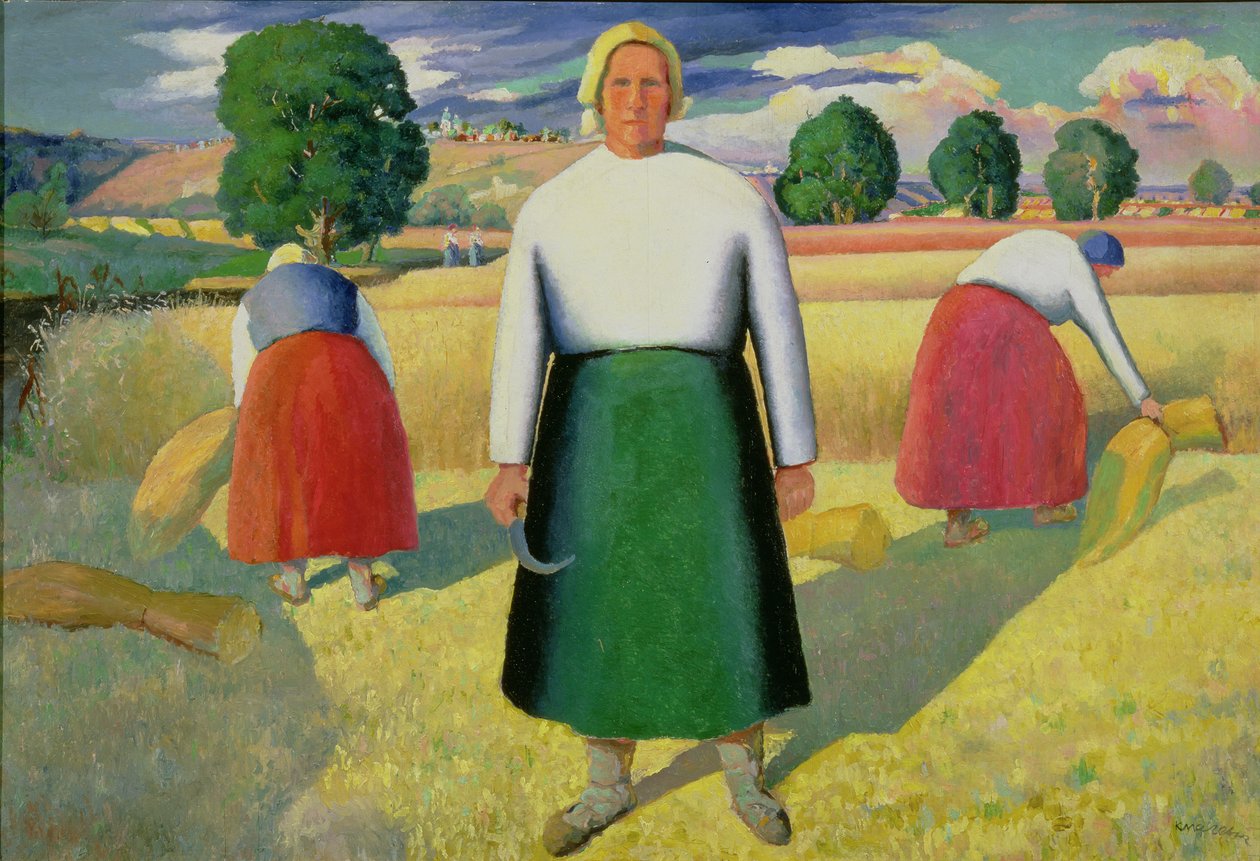 Żniwiarze, 1909-10 autorstwa Kazimir Severinovich Malevich