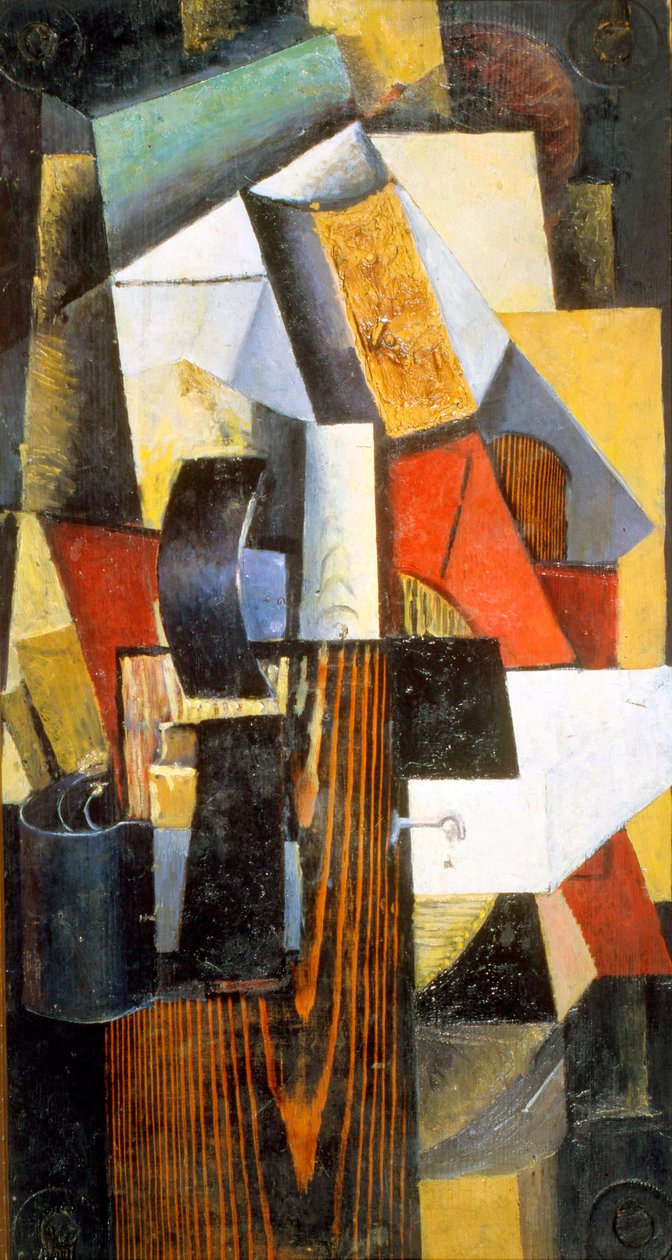 Stacja non-stop. Kuntsewo, 1913 autorstwa Kazimir Severinovich Malevich