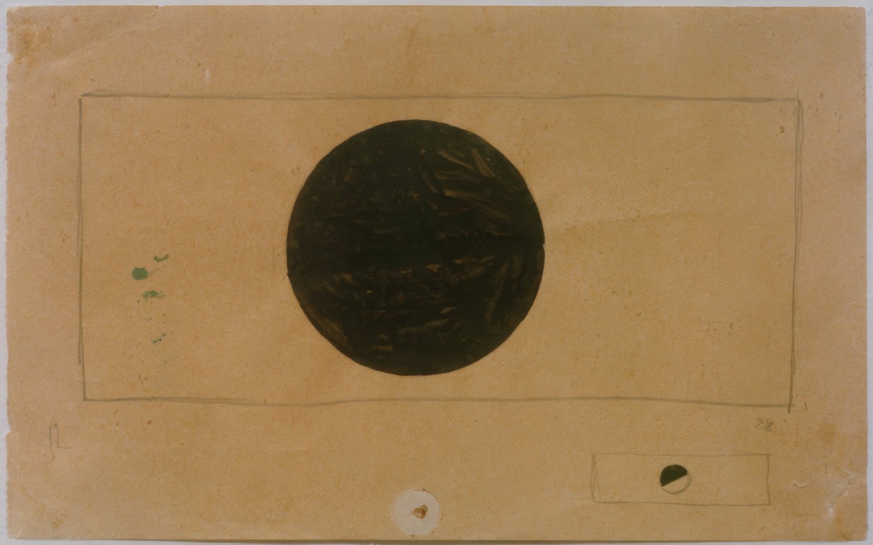 Dwie suprematystyczne kompozycje z kółkami autorstwa Kazimir Severinovich Malevich