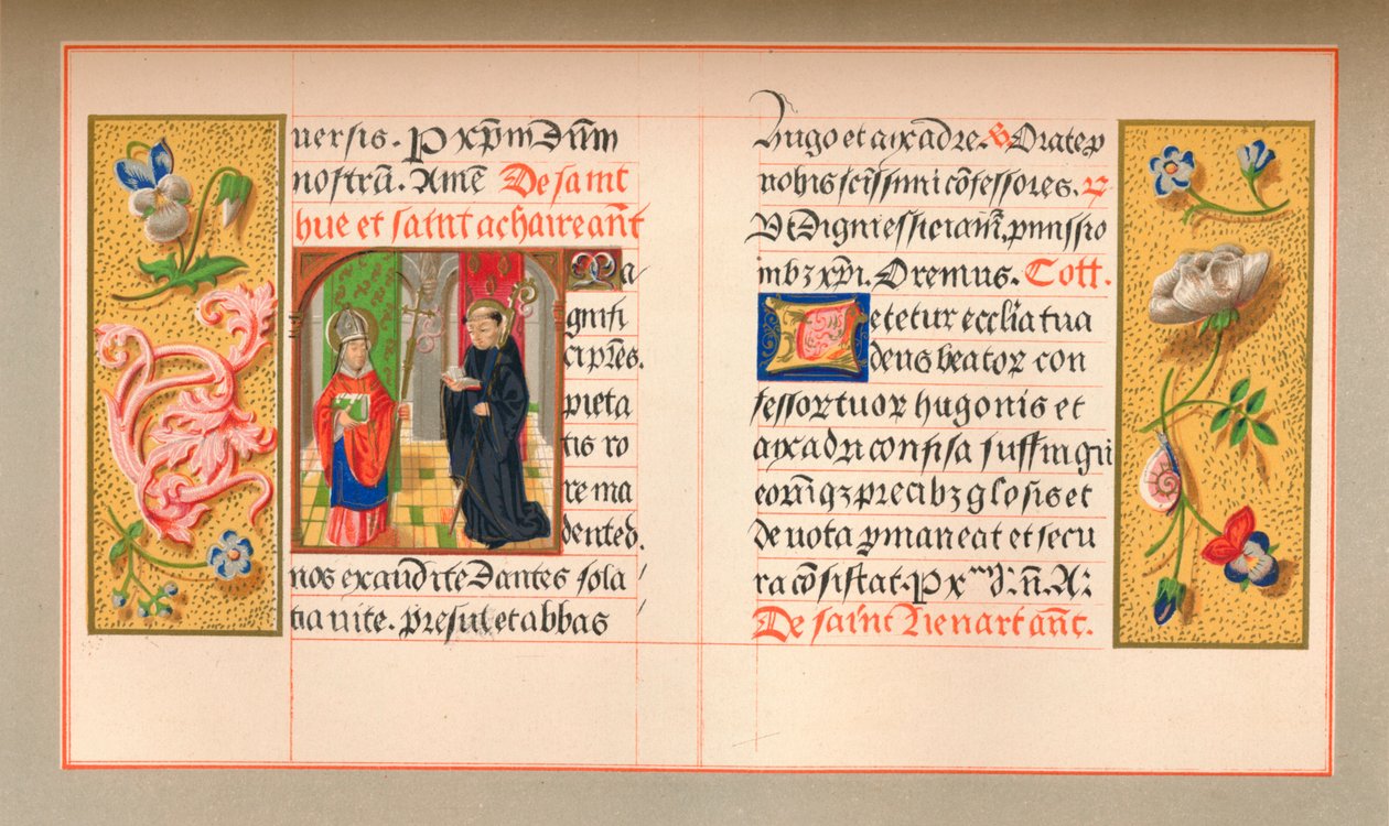 Miniatura w kwieciste bordiury, 1849. autorstwa Kellerhoven