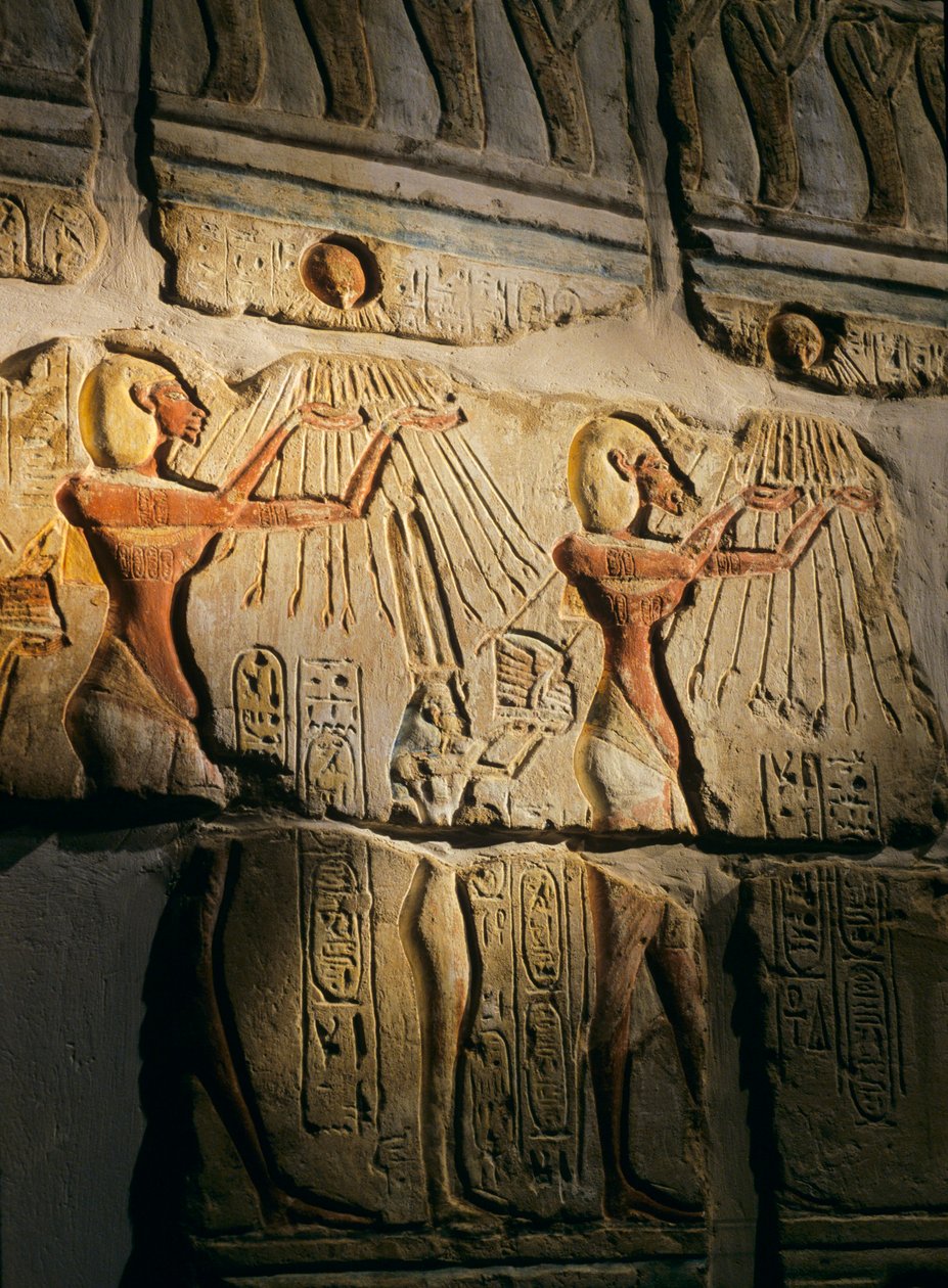Akhenaten; Amenhotep IV, Talatat Blocks, 2003 (zdjęcie) autorstwa Kenneth Garrett