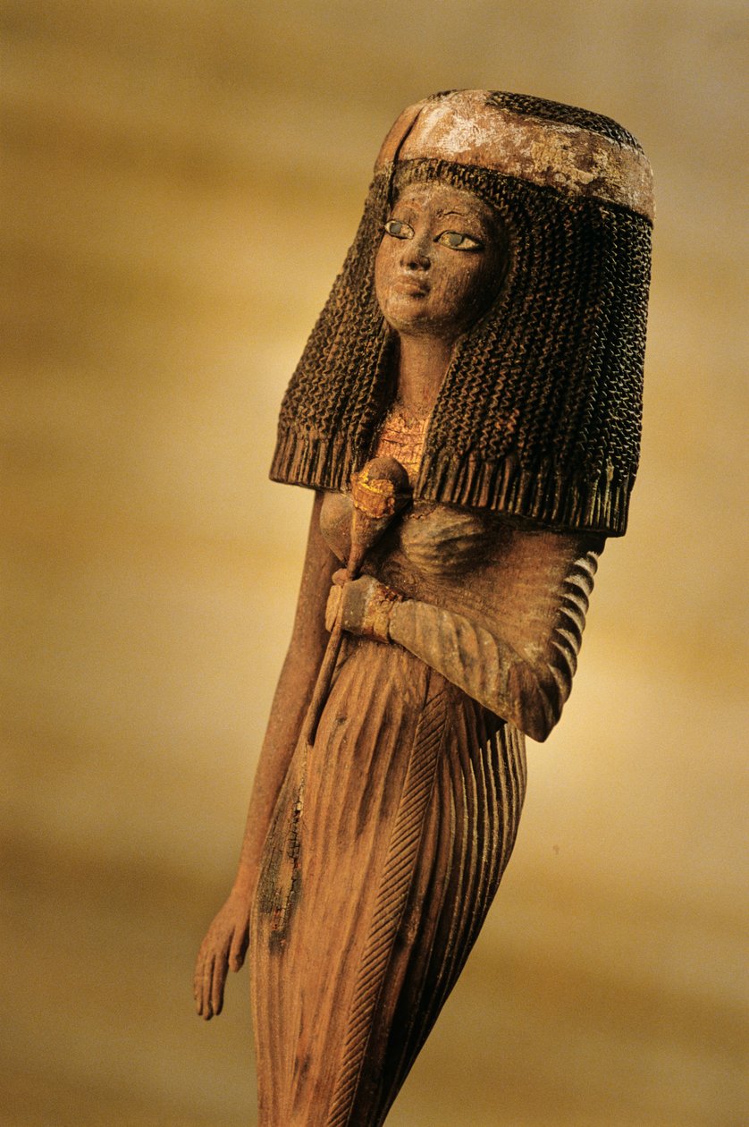 Figurka pogrzebowa Lady Resi; figurka; panowanie Amenhotepa III. Resi była córką..., 2009 (zdjęcie) autorstwa Kenneth Garrett