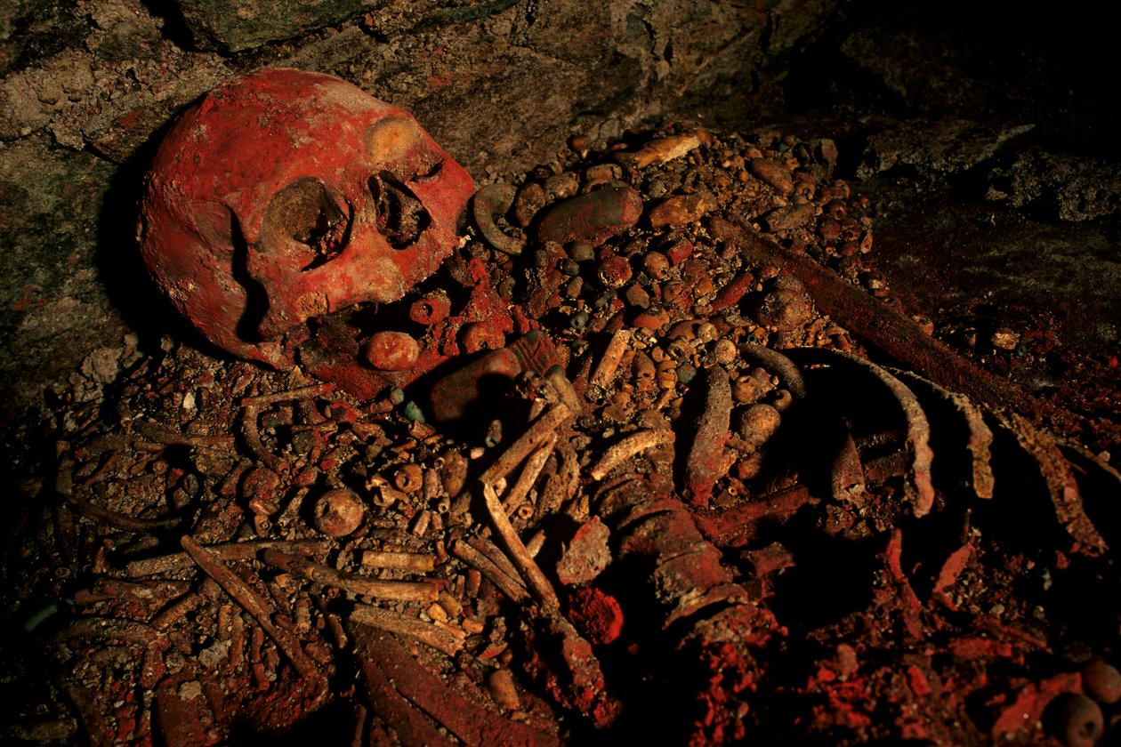 Majowie; Copan; Honduras; archeologia; okres klasyczny; grobowiec; Robert Sharer; wykopaliska;... autorstwa Kenneth Garrett