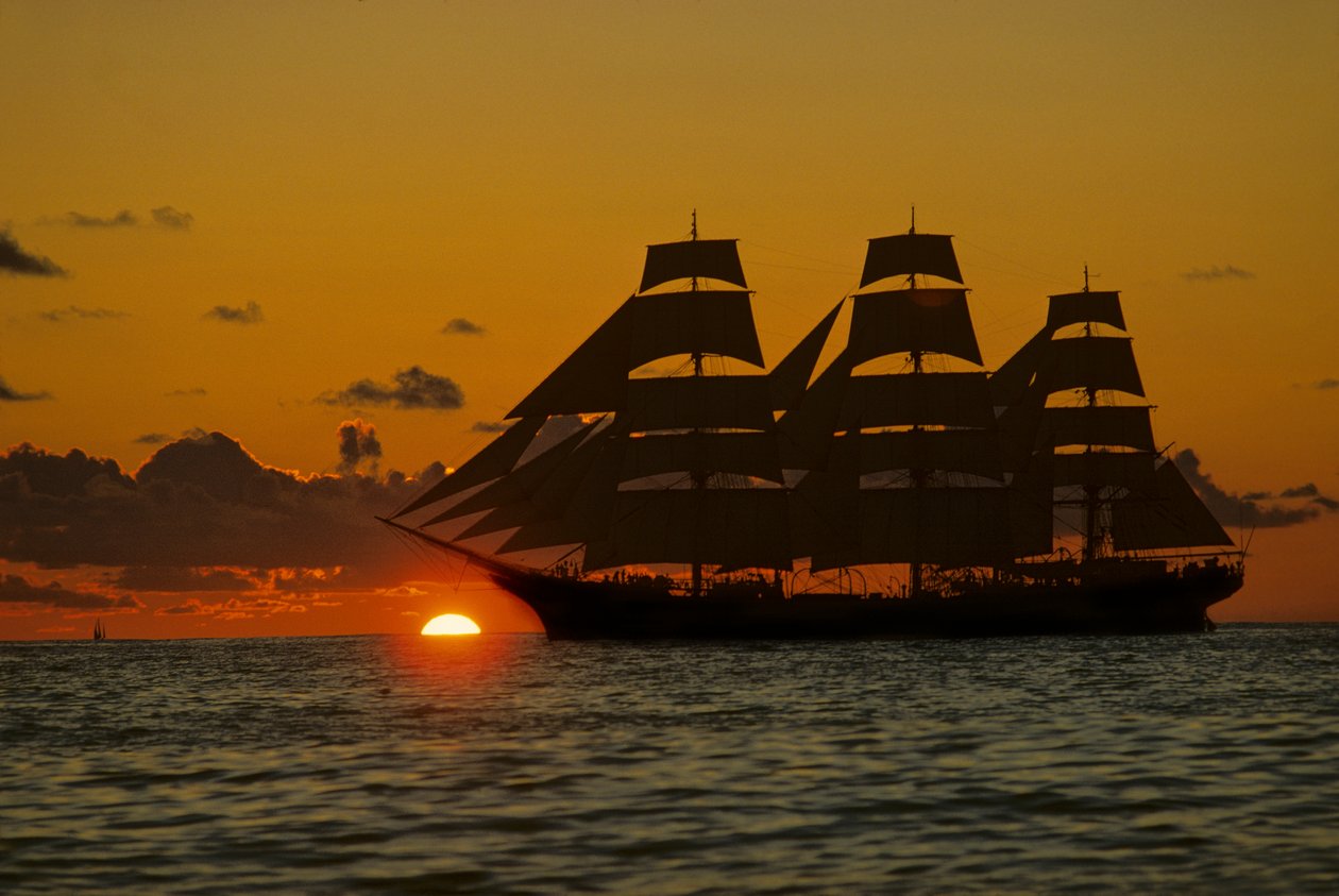 Square Rigger; Dar Pormorza, Sail race, Operation Sail Tall Ships; Sail Training Assoc... autorstwa Kenneth Garrett