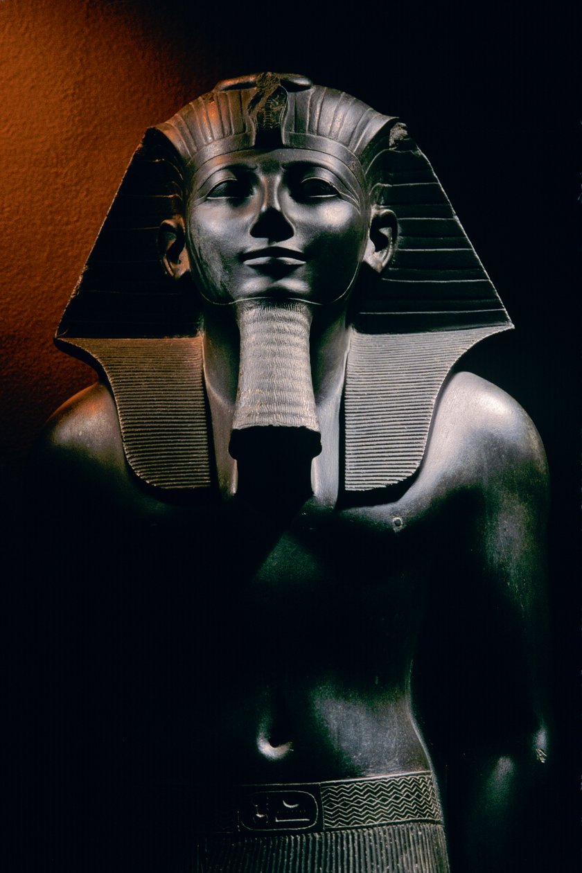 Thutmosis III, Thutmose III, Tuthmose III, posąg, Muzeum Luksorskie, Egipt, Nowe Państwo autorstwa Kenneth Garrett