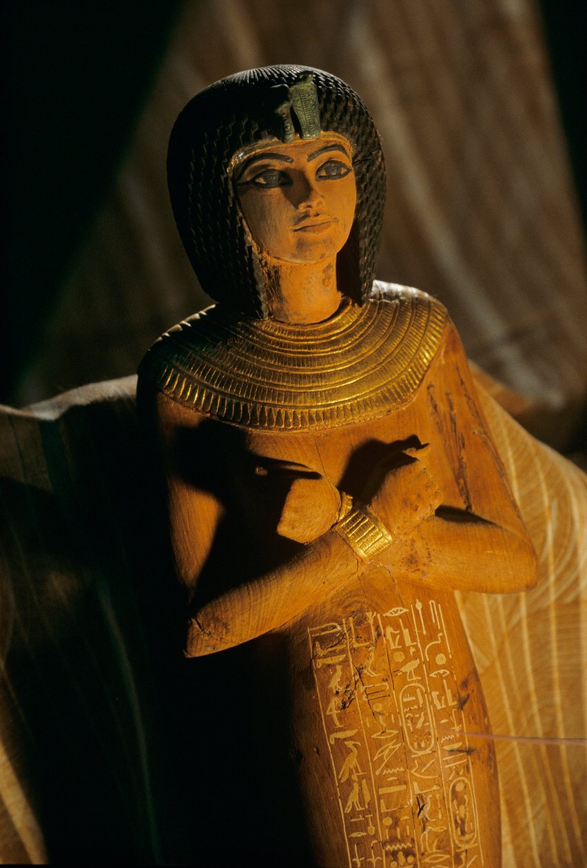 Drewniane shabti, 2009 (zdjęcie) autorstwa Kenneth Garrett