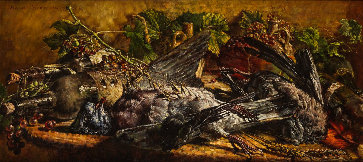 Martwa natura z gołębiem autorstwa Kenneth Newton
