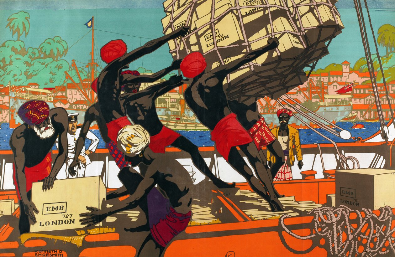 Kolombo, Cejlon, z cyklu „Nasz handel ze wschodem” autorstwa Kenneth Shoesmith