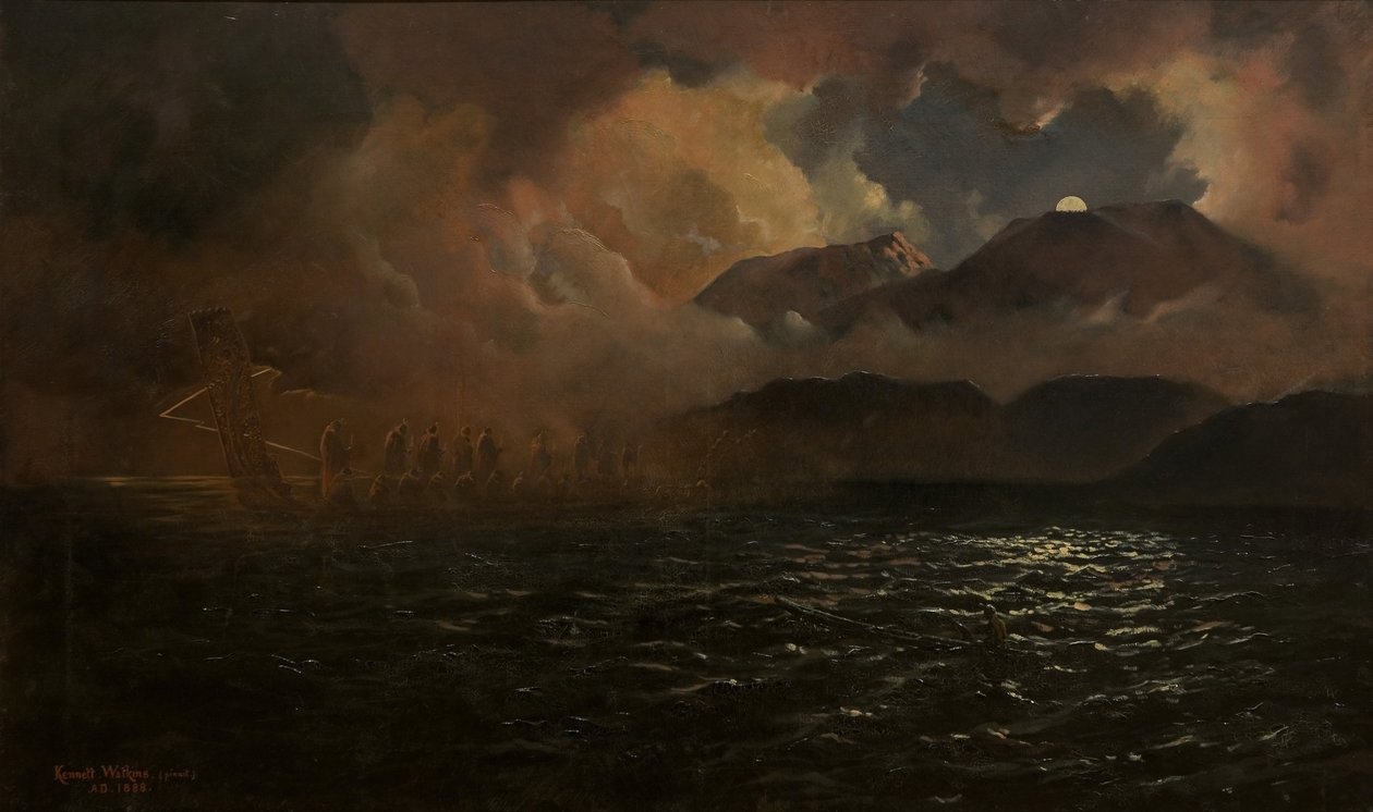 The Phantom Canoe - Legenda jeziora Tarawera autorstwa Kennett Watkins
