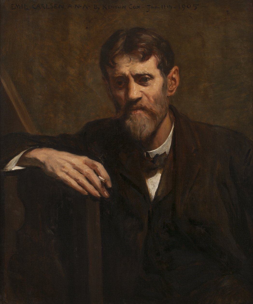 Emil Carlsen, 1905 autorstwa Kenyon Cox
