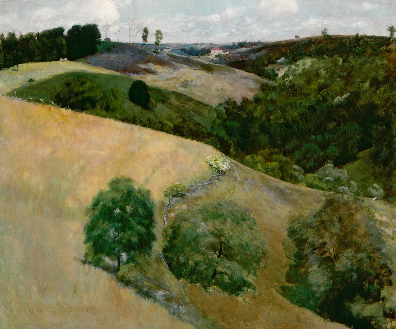 Latające cienie, 1883 autorstwa Kenyon Cox