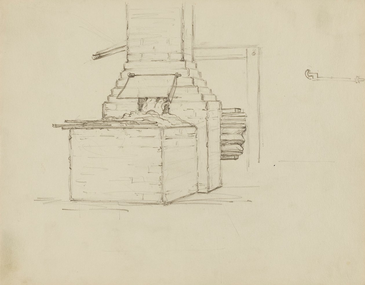 (Rotunda Kapitolu Stanu Iowa) (Producenci, badanie dla panelu) autorstwa Kenyon Cox