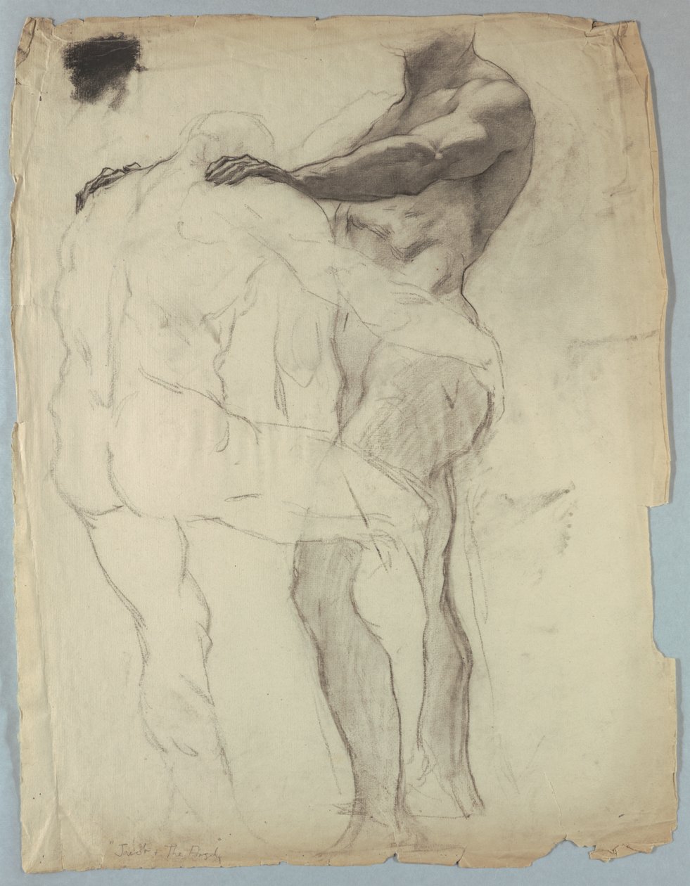 Studium postaci do „Jacob Wrestling with the Angel” autorstwa Kenyon Cox