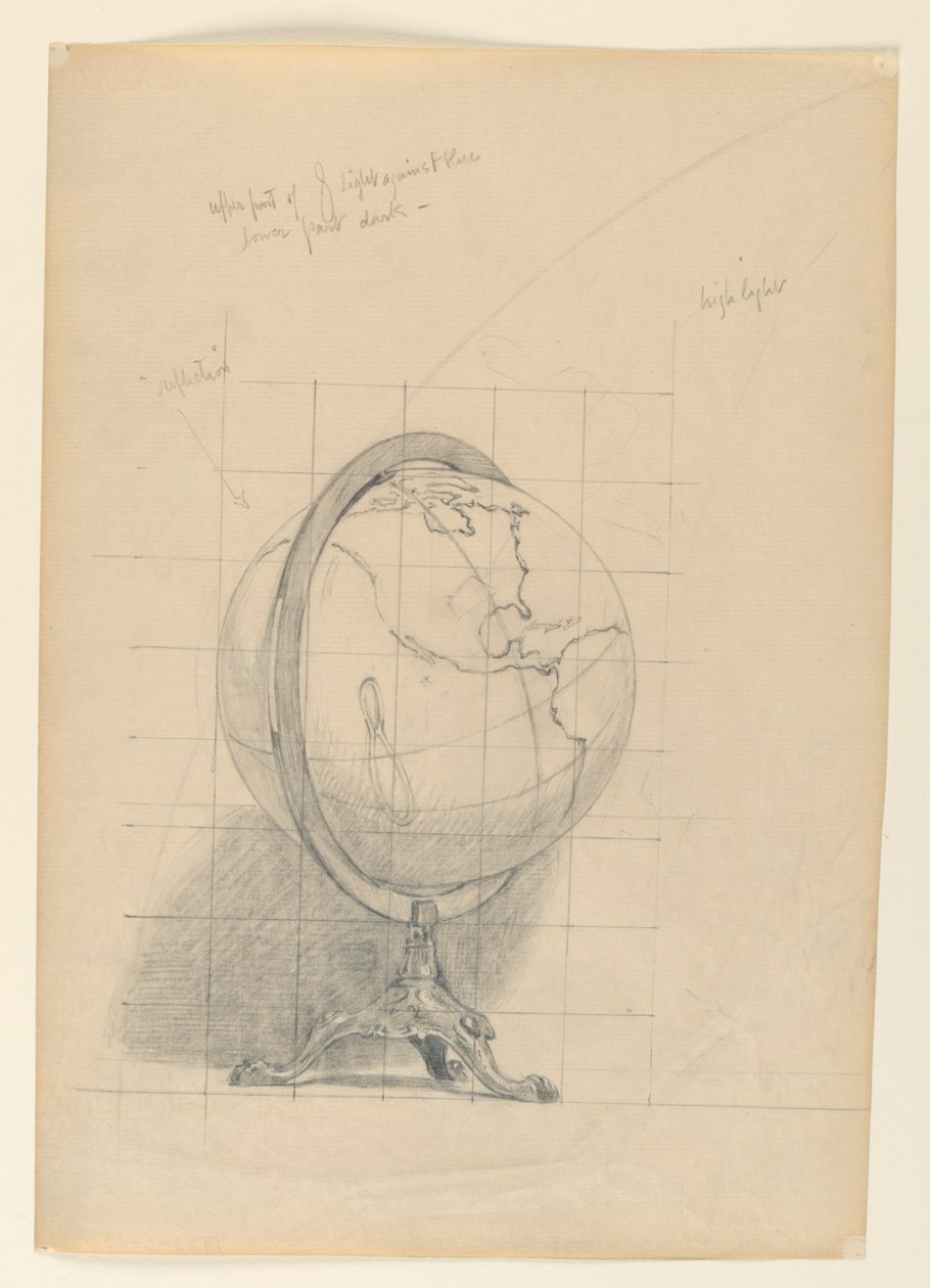Studium dla „Matematyki”, „Nauki”, Library of Congress, Washington D.C. autorstwa Kenyon Cox