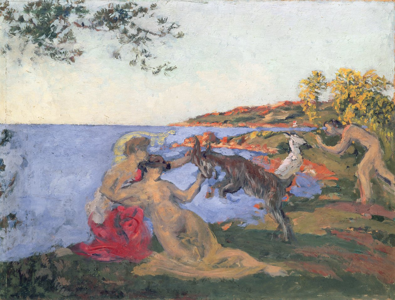 Scena mitologiczna, ok. 1903 (olej na tekturze) autorstwa Ker Xavier Roussel