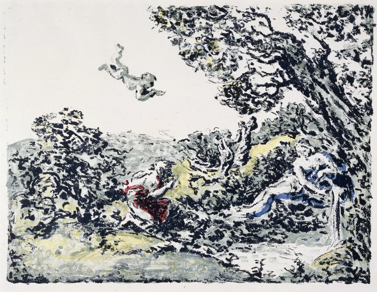Album pejzażowy: Wiosna, 1900 (litografia w kolorach) autorstwa Ker Xavier Roussel