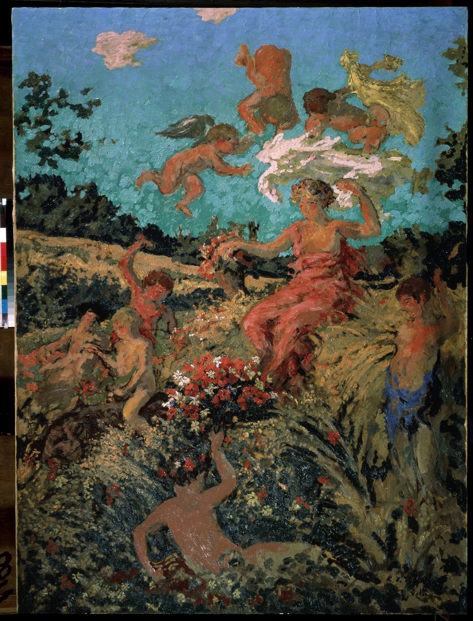 ""Fete champetre, ete"" (Festival Country, verão) Pintura de Ker-Xavier (Ker Xavier) Roussel (1867-1944) 1911-1913 Nabis Moscou, Museu Pushkinepolish autorstwa Ker Xavier Roussel
