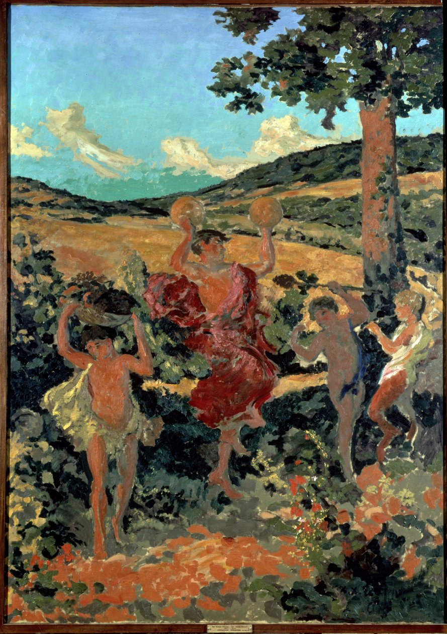 „Fete Champetre lub Triumph of Bacchus” (Festiwal Country) Malarstwo Ker-Xaviera (Ker Xavier) Roussel (1867-1944) 1911-1913 Nabis Sankt Petersburg, Ermitaż autorstwa Ker Xavier Roussel