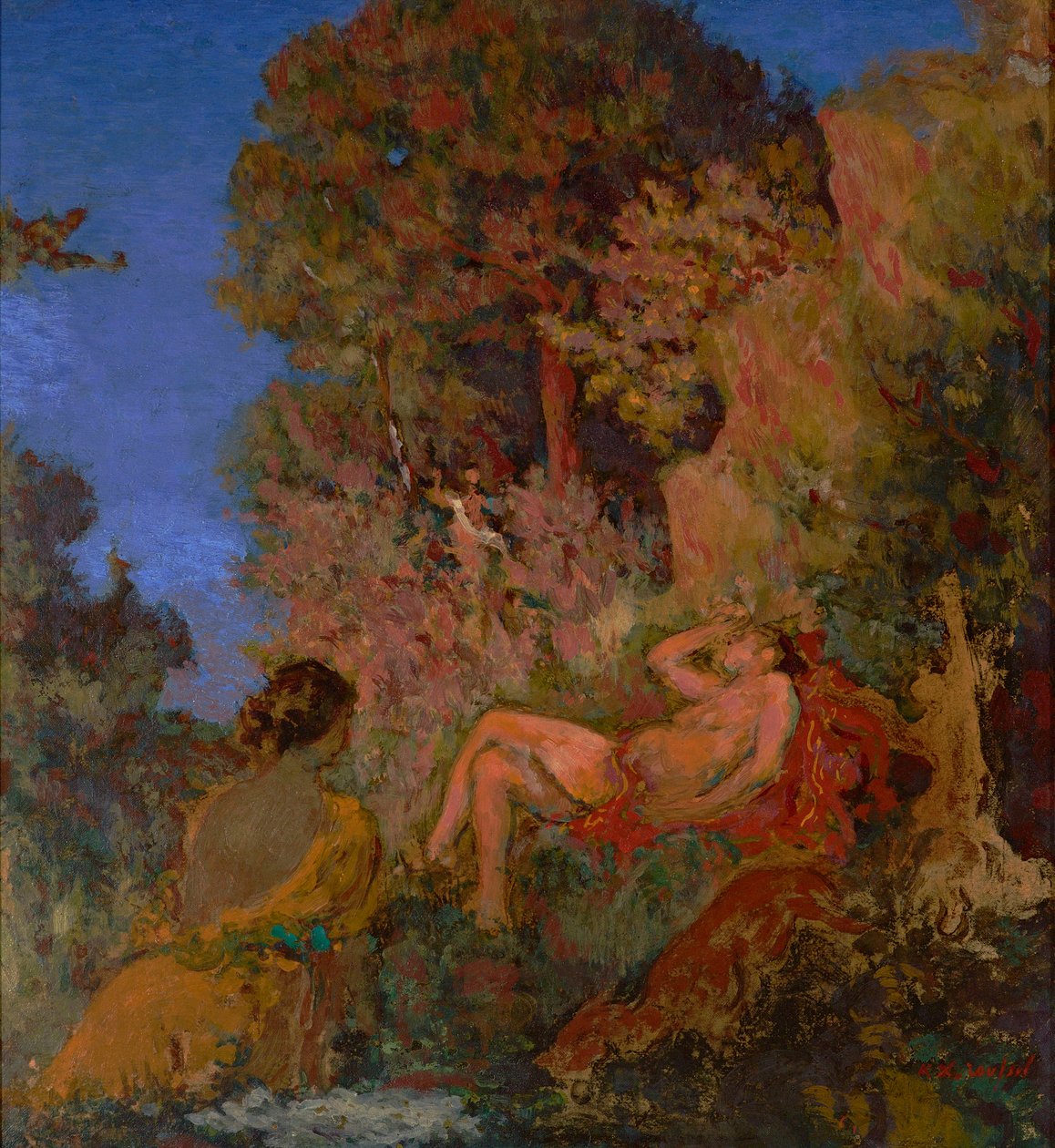 Śpiąca Diana 1924 (olej na płótnie) autorstwa Ker Xavier Roussel