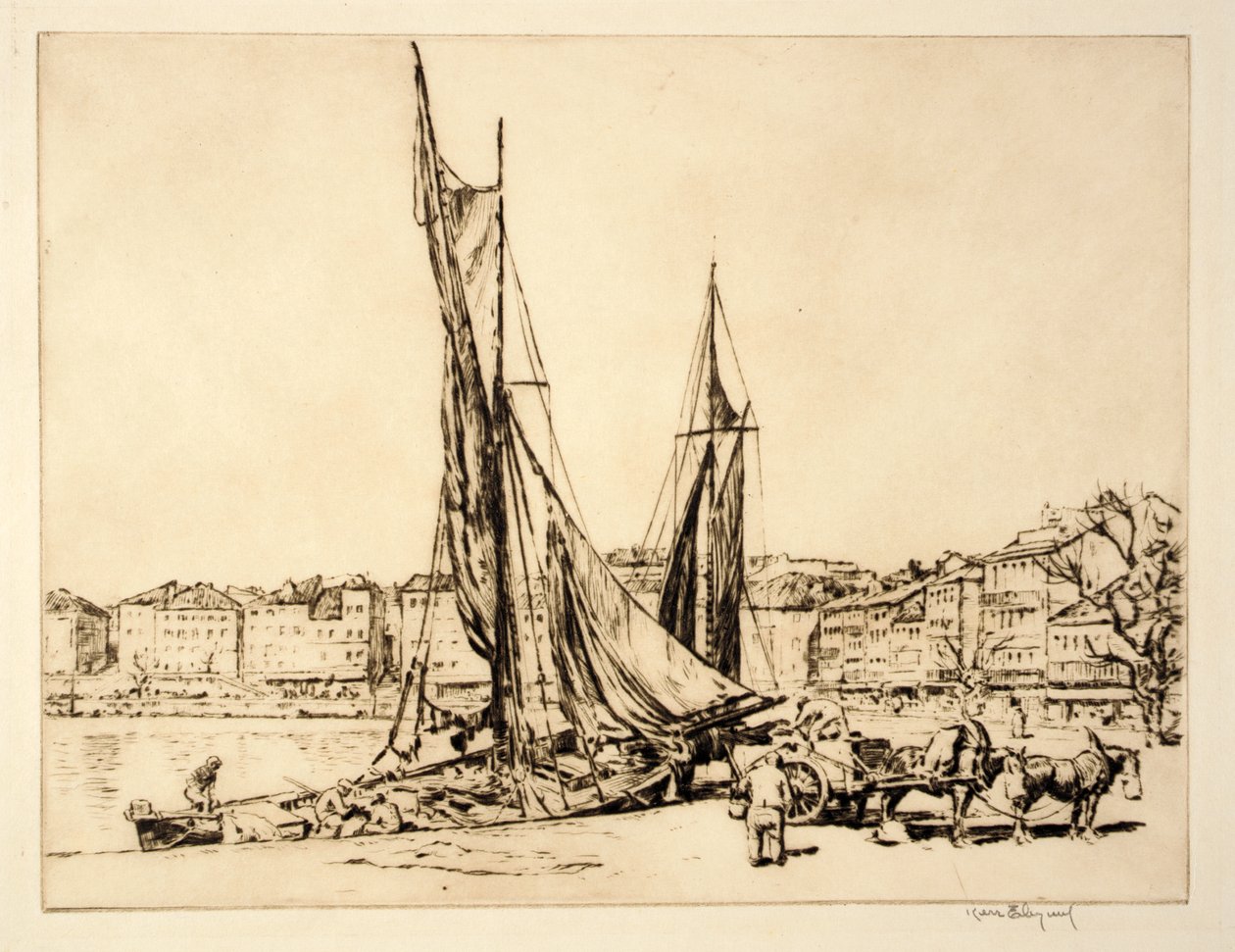 Port w La Ciotat autorstwa Kerr Eby