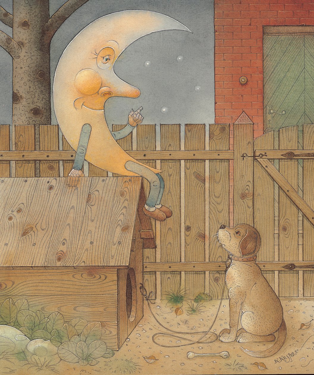 Księżyc, 2005 (wc na papierze) autorstwa Kestutis Kasparavicius