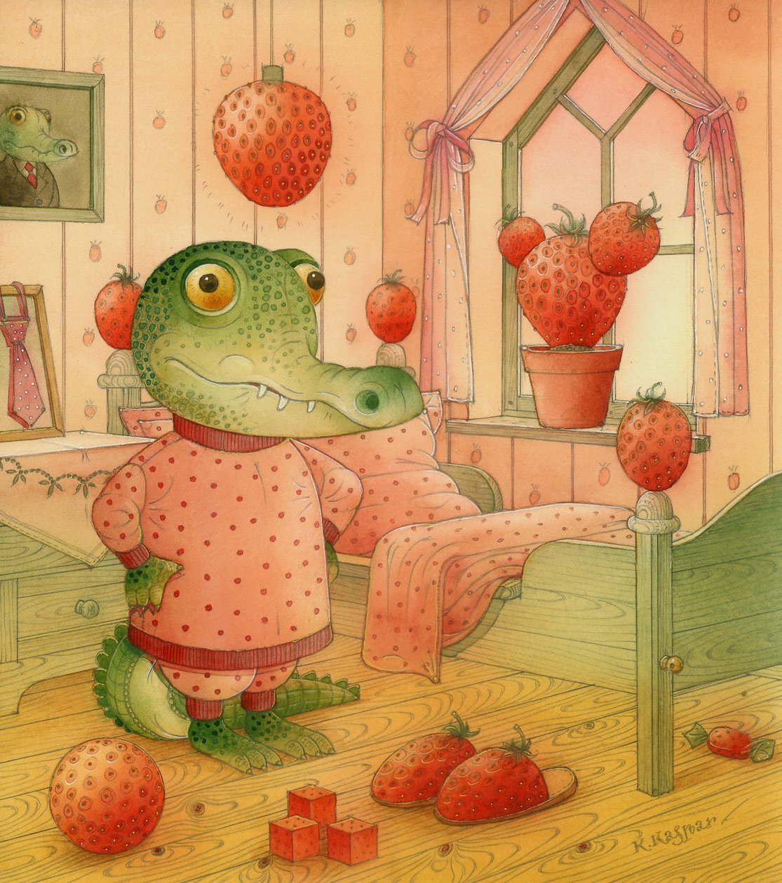 Dzień Truskawki, 2006 (wc na papierze) autorstwa Kestutis Kasparavicius