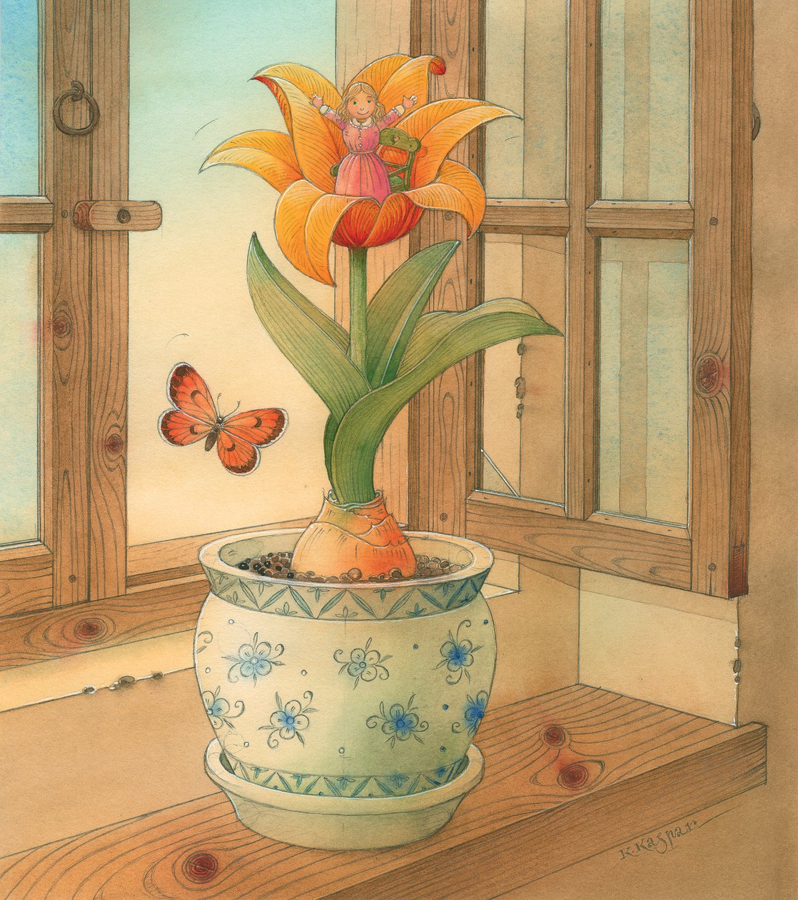 Calineczka 06, 2005 (wc na papierze) autorstwa Kestutis Kasparavicius
