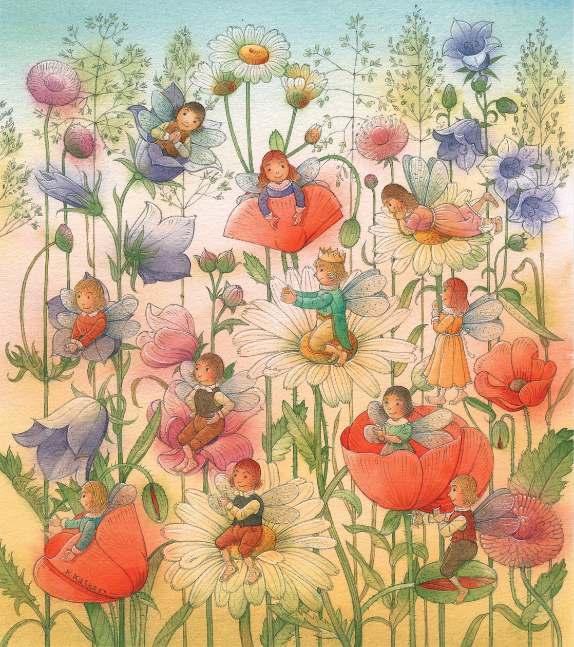 Calineczka 14, 2005 (wc na papierze) autorstwa Kestutis Kasparavicius