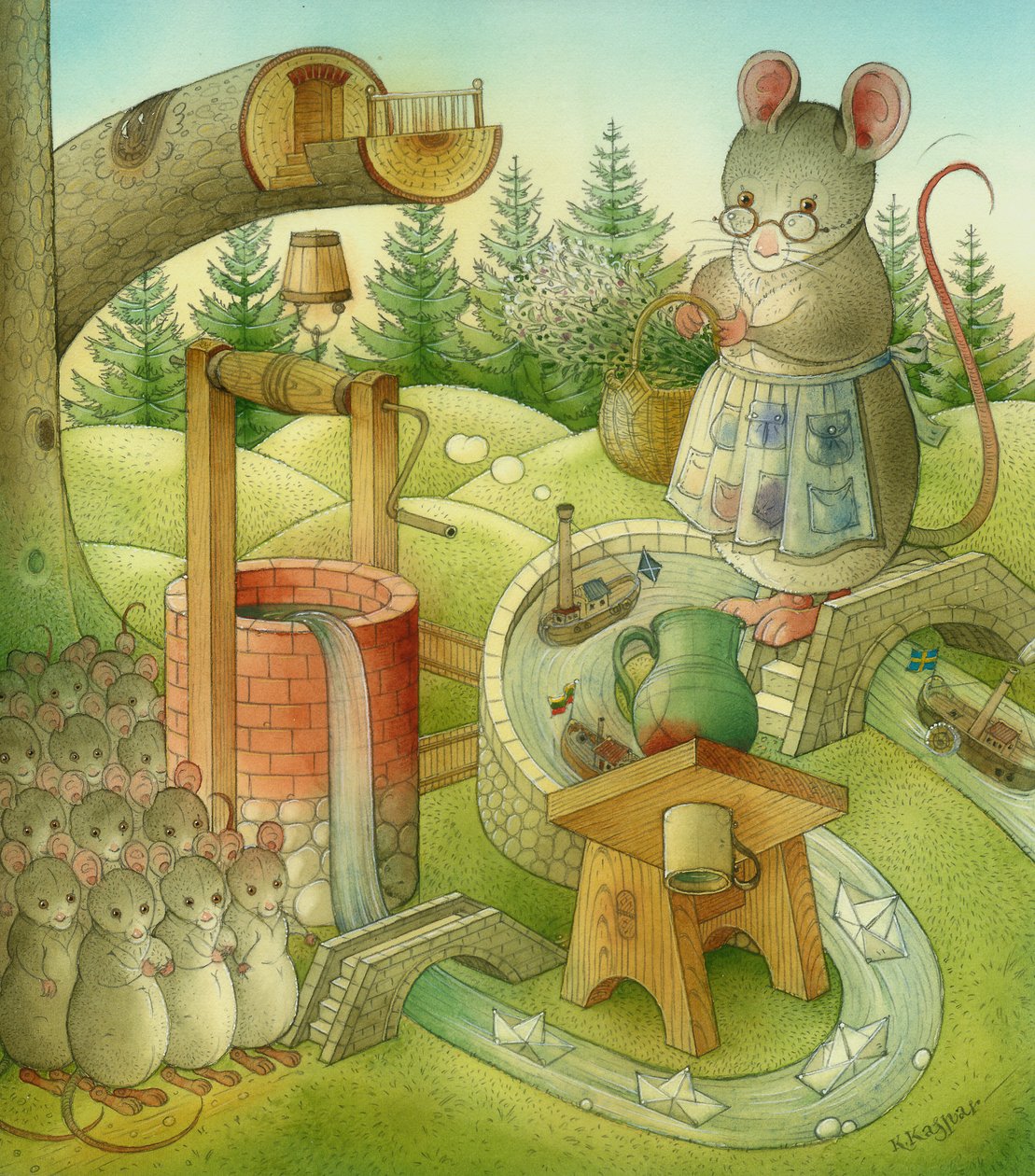 Wrong World 01, 2006 (wc na papierze) autorstwa Kestutis Kasparavicius