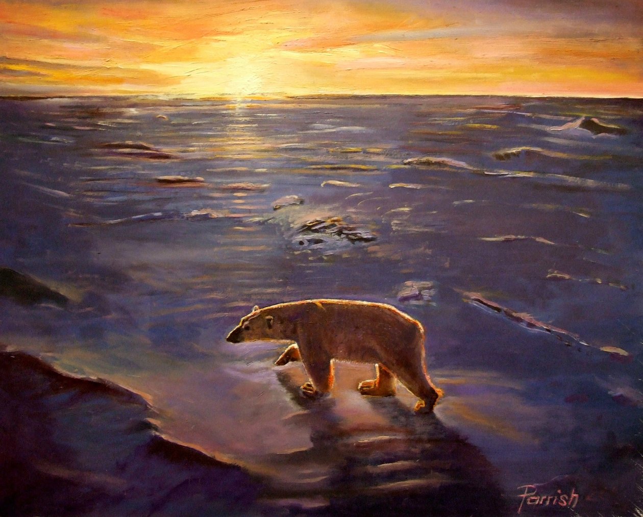 Na pustkowiu, 2008 autorstwa Kevin Guild of Railway Artist Parrish