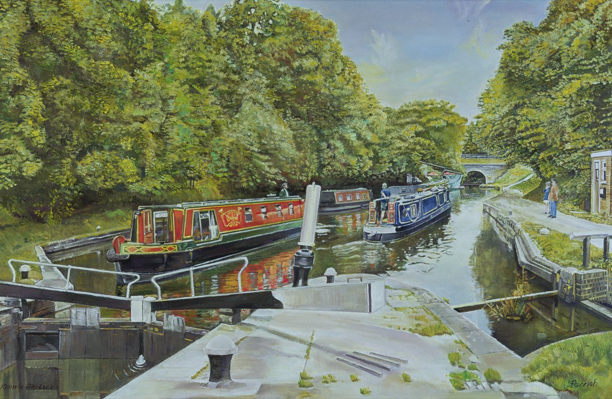Zamek górny Knowle, 2003 r. autorstwa Kevin Guild of Railway Artist Parrish