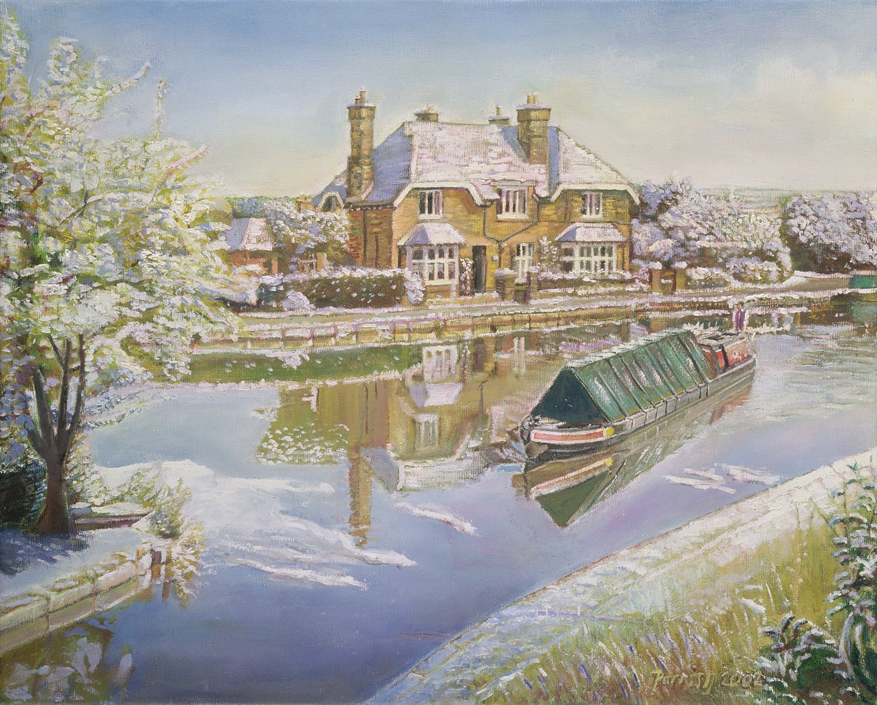 Norton Junction, 2003 r. autorstwa Kevin Guild of Railway Artist Parrish