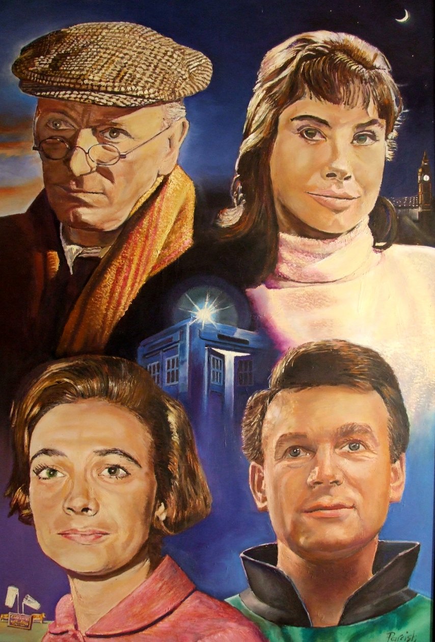 Czwórka tworząca mity (Dr Who), 2003 (malarstwo) autorstwa Kevin Parrish