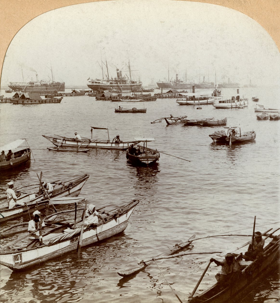 Port w Kolombo, Cejlon Sri Lanka. autorstwa Keystone View Company
