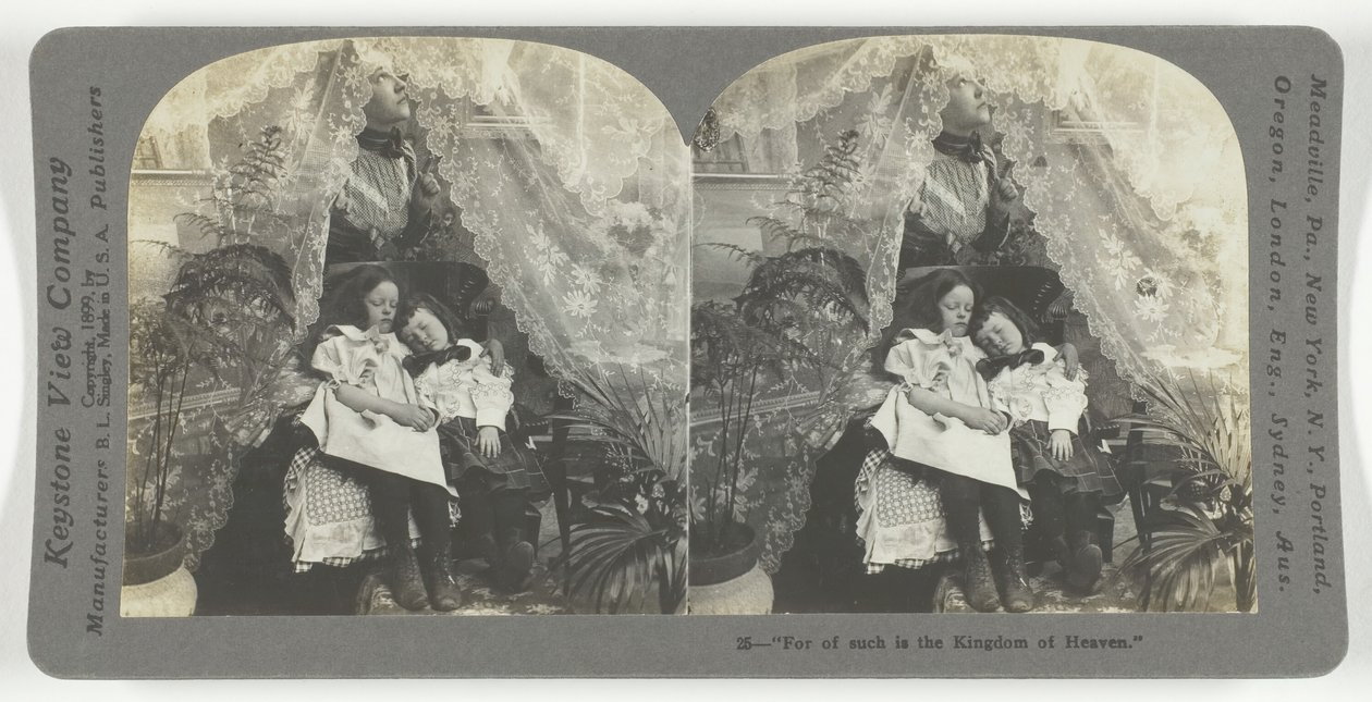 Do takich bowiem należy Królestwo Niebieskie, 1899. autorstwa Keystone View Company