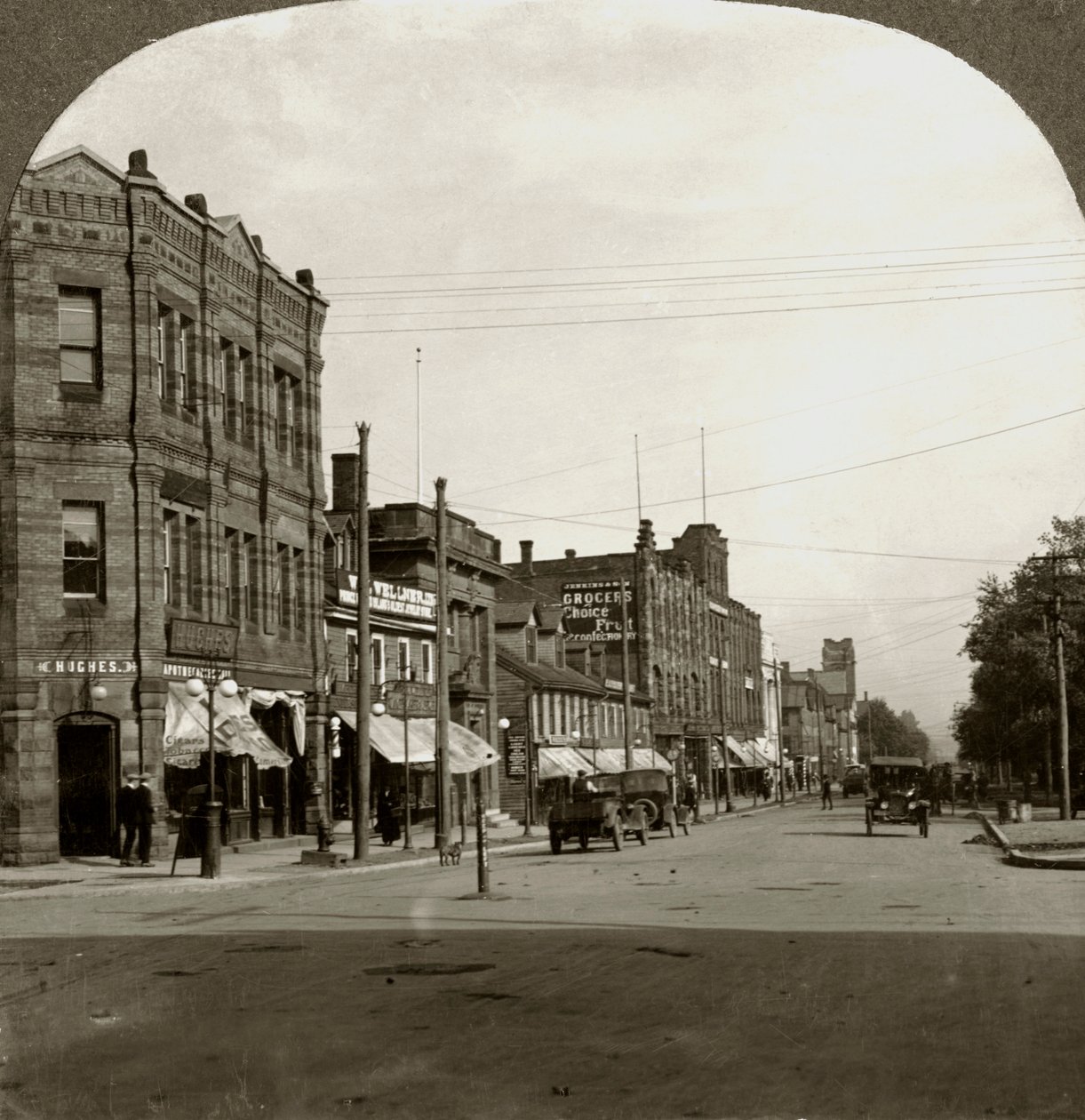 Grafton Street, Charlottetown, Wyspa Księcia Edwarda, Kanada, początek XX wieku. autorstwa Keystone View Company