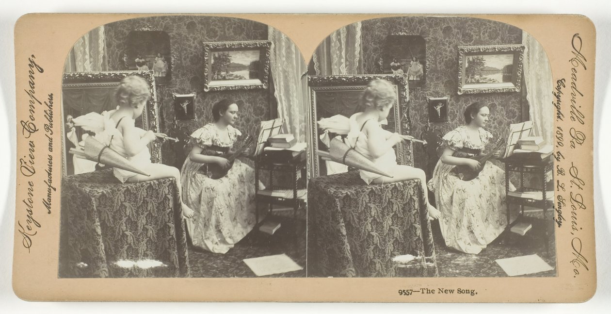 Nowa piosenka, 1899. autorstwa Keystone View Company