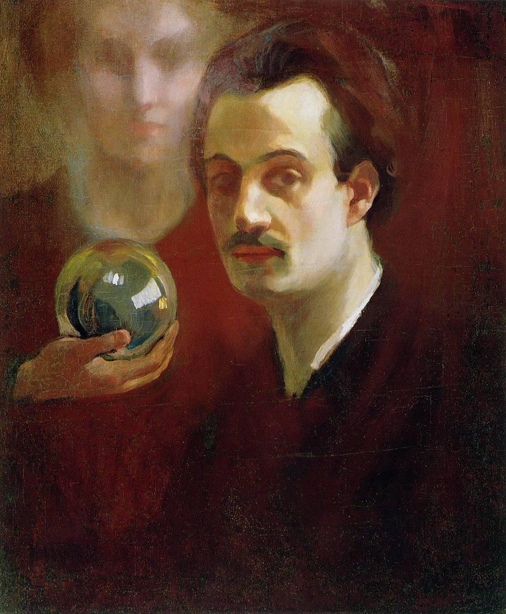 Autoportret i muza, 1911 autorstwa Khalil Gibran
