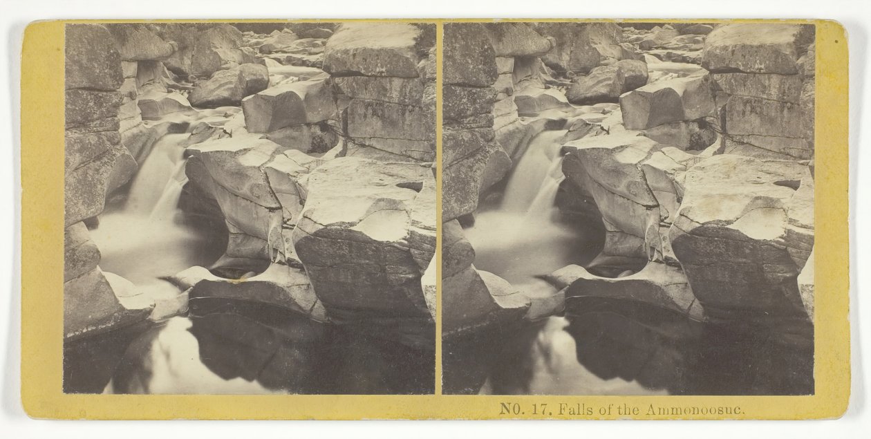 Falls of the Ammonoosuc, 185575. Twórcy: Kilburn Brothers, BW Kilburn. autorstwa Kilburn Brothers, BW Kilburn