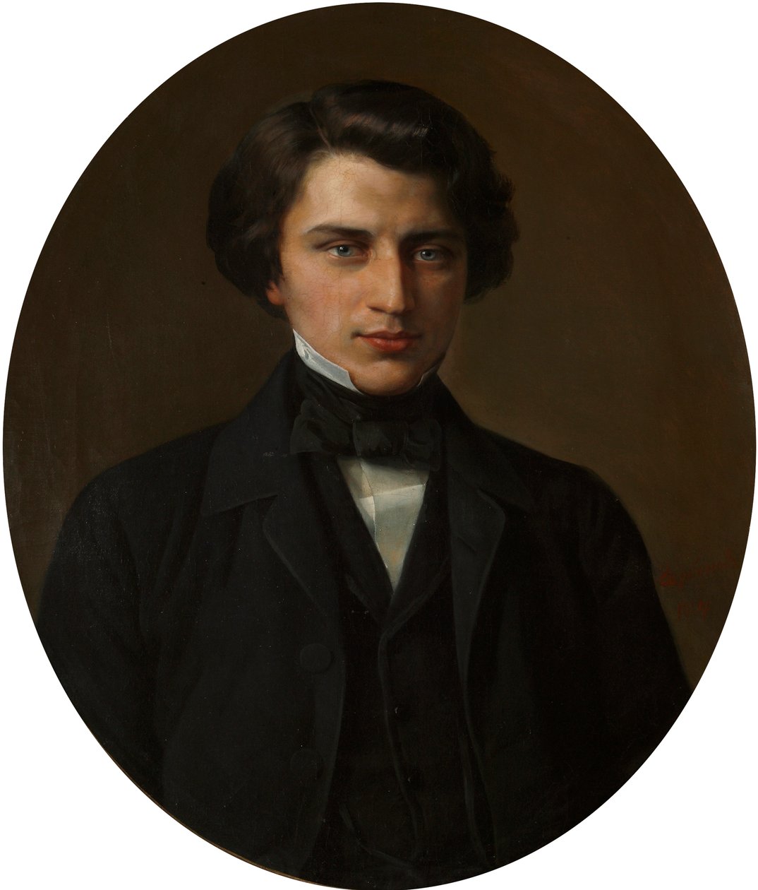 Portret poety Władimira Zhemchuzhnikova, 1830-1884, 1854. autorstwa Kirill Antonovich Gorbunov