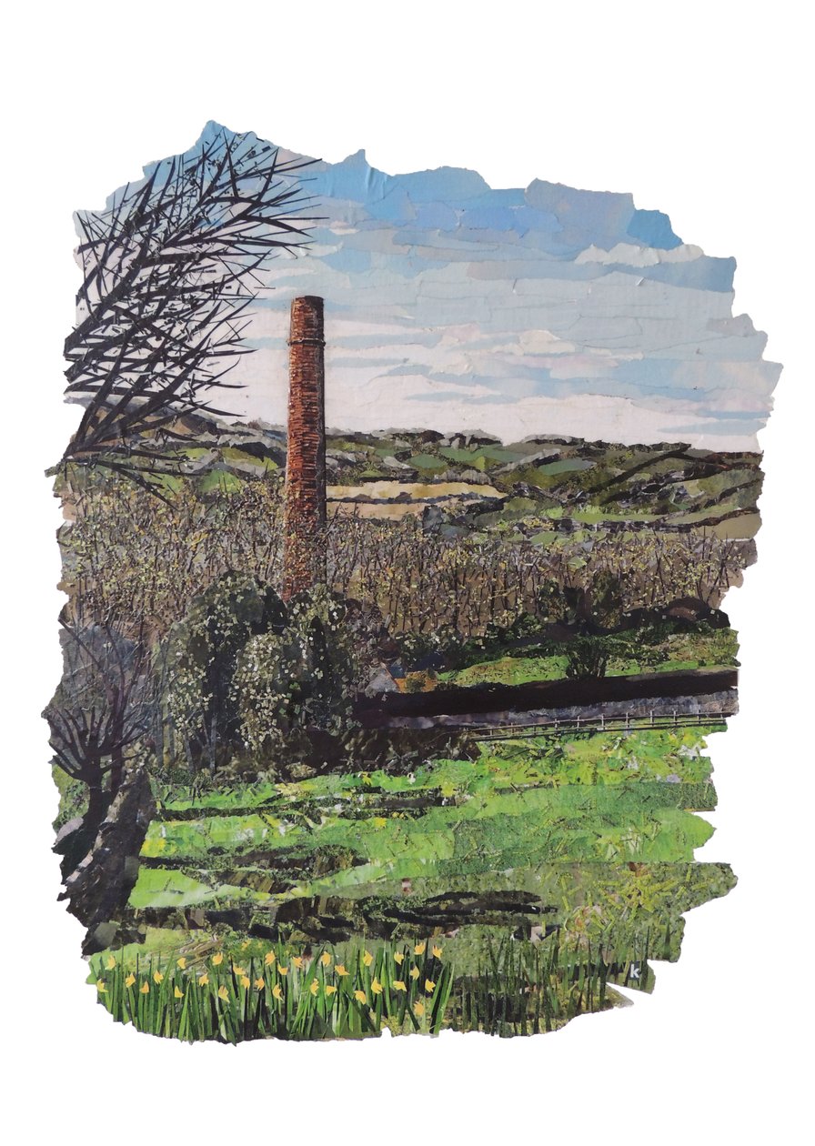 Peckwash Mill z Rigga Lane autorstwa Kirstie Adamson